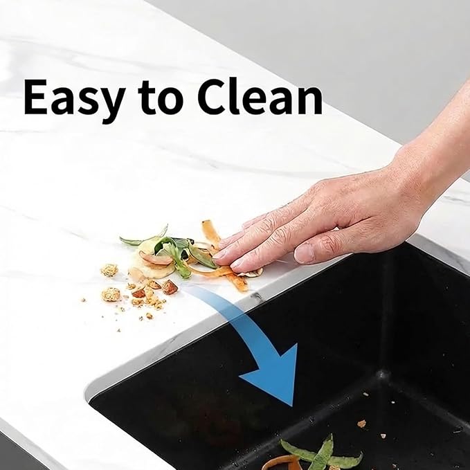 Black Bar Sink, 13" x 15" x 10" Undermount Kitchen Sink, 13 Inch Small and Deep Single Bowl Granite Composite Kitchen Sink with Accessories, 13 x 15 Matte Black Quartz Stone Bar Sinks