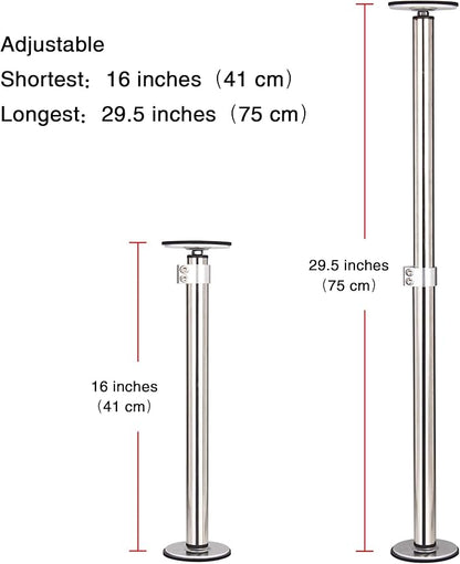 ST-2 Undermount Sink Brackets Stainless Steel Adjustable Support Sink Legs Installation and Repair System Kit For Kitchen Sink (16-29.5inches(41-75cm))