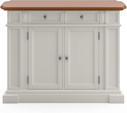 homestyles Americana Off-White Kitchen Island
