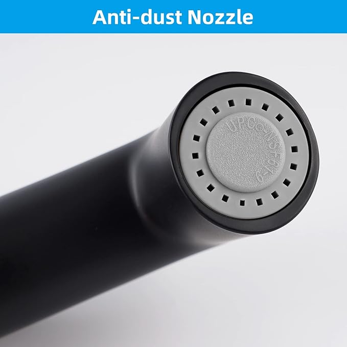 Hygie Rinse Kitchen Sink Side Sprayer Head Replacement Universal Sink Spray Attachment Compatible with Delta, Moen, Kohler and Other OEM Brand, Pull Out Kitchen Sink Faucet Sprayers Head - Matteblack