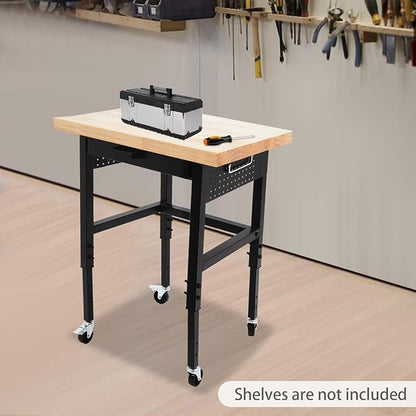 Solid Rubber Wood Table Top,24x18x1.5 in Standard Rectangular Countertop,Large Butcher Block Countertop for DIY Desktop,Washer Counter,Kitchen Island,Bakery Worktable