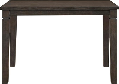 Lexicon Modern Counter Height Dining Table, Expandable Wooden Kitchen Table with Removable Leaf, Space Saving, Seats for 4-6 People, for Home, Dining Room, 36 Inch-54 Inch, Dark Espresso