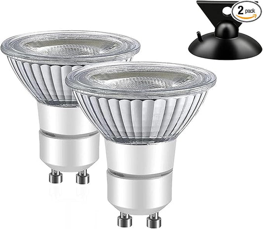 Drart LED GU10 Range Hood Light Bulbs, Stove & Kitchen Appliance Light Bulb, Halogen Light Replacement, 6W 550LM 50W Equivalent, Warm White 3000K, Dimmable, Flicker-Free, Waterproof IP65, Pack of 2