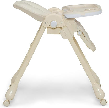 Little Folks by Delta Children 2-in-1 SlimFold High Chair for Babies and Toddlers, Cream