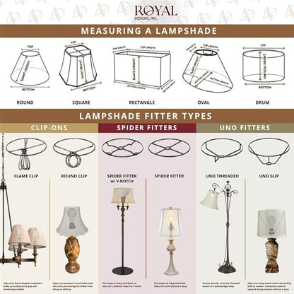 Royal Designs, Inc. CS-970-6-6 Faux Leather Empire Chandelier Shade with Whipstitch Trim, 3 x 6 x 5, Dark Brown, 6-Pack
