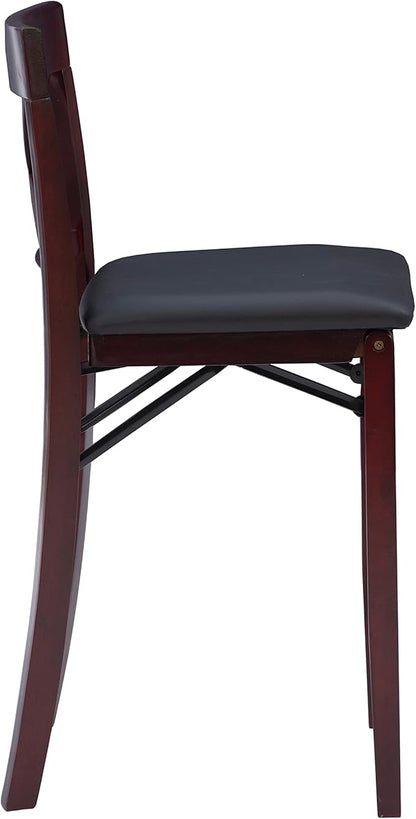 Linon Triena X Back Folding Counter Stool, Brown