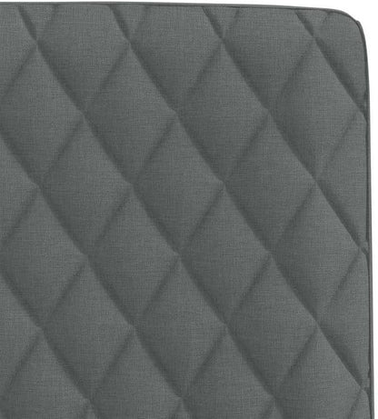 Modern Dining Chairs Set of 2 Dark Grey Upholstered 21.3x17.7x33.9 in Matte Polyester Fabric Rubberwood Frame Comfortable Kitchen Dining Room Accent for Living Room Bedroom