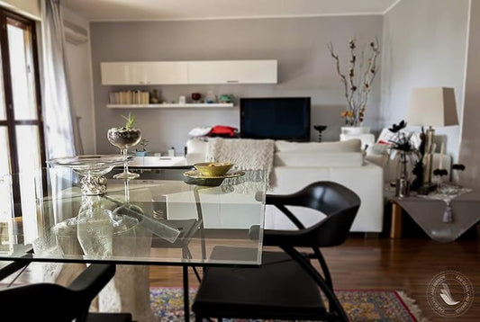 Fab Glass and Mirror Rectangle Tempered Glass Table Top - 1/2 Inch Thick Beveled Edge Clear Glass with Polished Radius Corners - Dining Coffee Table Replacement Surface - 18" x 54"