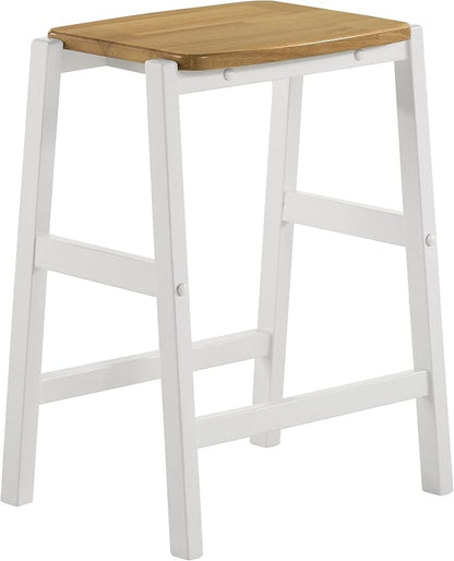 Coaster Home Furnishings Edgeworth 3-Piece Kitchen Island Counter Table Set White 122246-S3