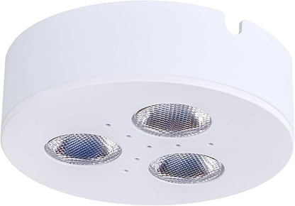 Armacost Lighting TriVue Under Cabinet LED Puck Light Recessed Downlight, 2700K, Matte White, 213312