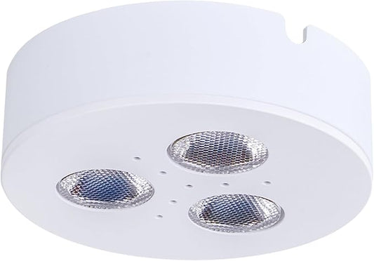 Armacost Lighting TriVue Under Cabinet LED Puck Light Recessed Downlight, 2700K, Matte White, 213312