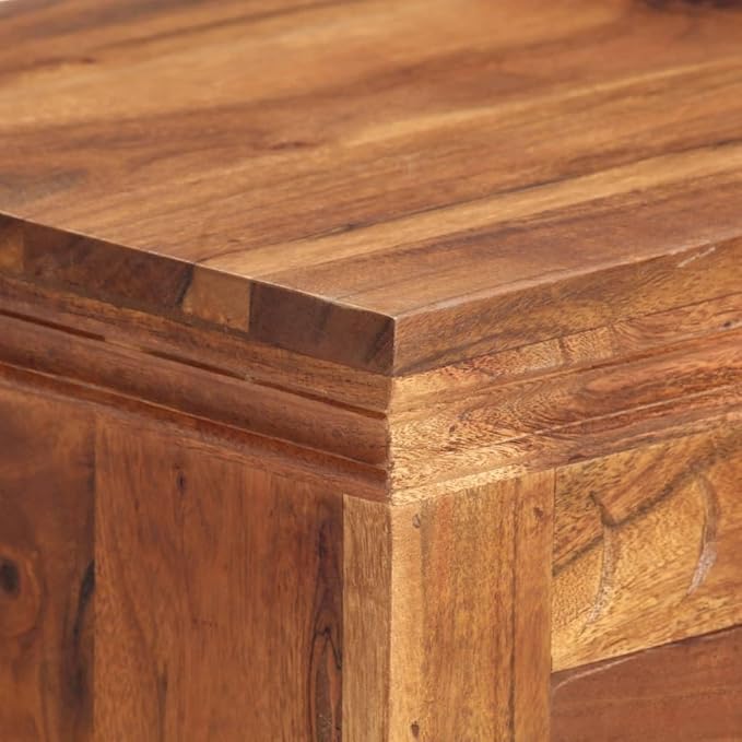 Acacia Wood Sideboard 11.8"x24.8"x29.5", 2 Drawer 2 Door Buffet Console for Living/Dining/Kitchen