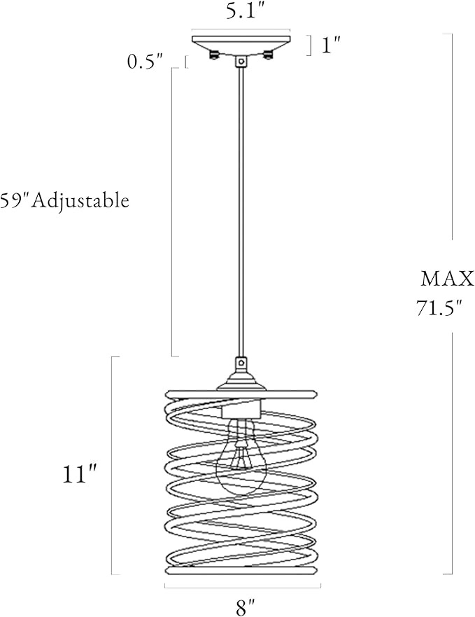 LALUZ Pendant Lights Kitchen Island, Industrial Kitchen Pendant Lighting Over Island, Rustic Iron Pendant Light Fixtures for Bedrooms, Dining Room, Hallway, Tableside