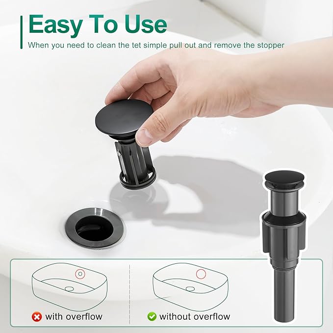 VOTON Vessel Sink Faucet Chrome Modern Tall Bathroom Faucets Single Handle One Hole Rv Vanity Lavatory Bathroom Sink Faucet