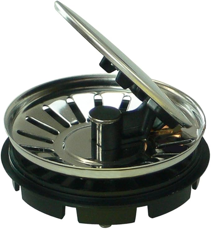 Transolid 4010-Bsflip Top Strainer4010-BS Cover Flips Up with Easy Touch, Brushed Stainless