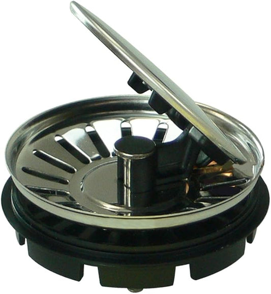 Transolid 4010-Bsflip Top Strainer4010-BS Cover Flips Up with Easy Touch, Brushed Stainless