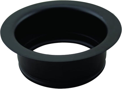 Westbrass A2165-62 4-1/4" OD Post Style Large Kitchen Basket Strainer with Waste Disposal Flange and Stopper Drain Set, Matte Black