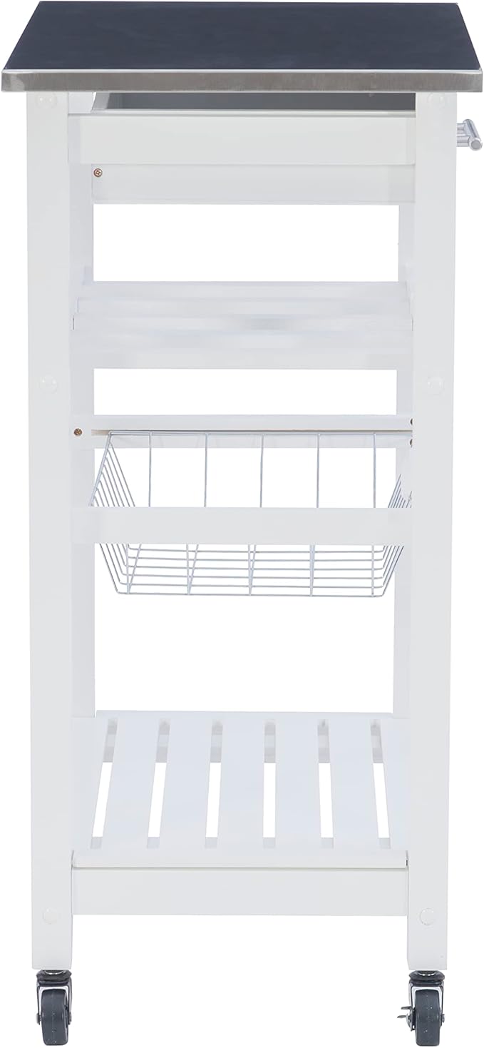 Linon Home Décor Kitchen Cart White