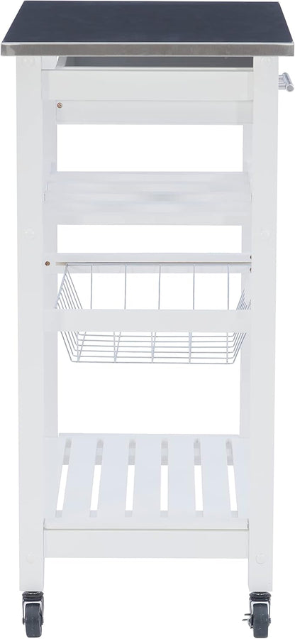 Linon Home Décor Kitchen Cart White