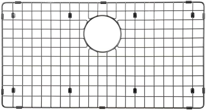 Starstar Sinks Protector Matte Black 304 Stainless Steel Kitchen Sink Bottom Grid, Rack (26 L x 15 W)