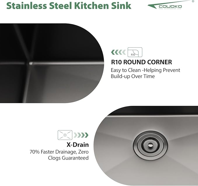 Outdoor Sink and Faucet 15 Inch Drop In Bar Sink Workstation 16 Gauge Stainless Steel Single Bowl Small Outdoor Kitchen Sink Basin With Pull-out Faucet 15x15x9 Inch