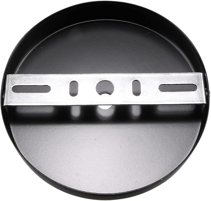 uxcell Retro Light Canopy Kit Wall Sconce Lamp Plate Fixture 120mm 4.7Inch Black