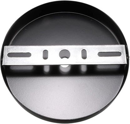 uxcell Retro Light Canopy Kit Wall Sconce Lamp Plate Fixture 120mm 4.7Inch Black
