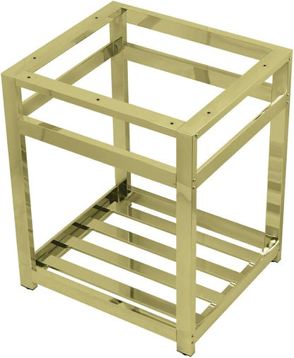 Kingston Brass VSP2522A2 Kingston Commercial Console Sink Base, 25 x 22 x 30, Polished Brass