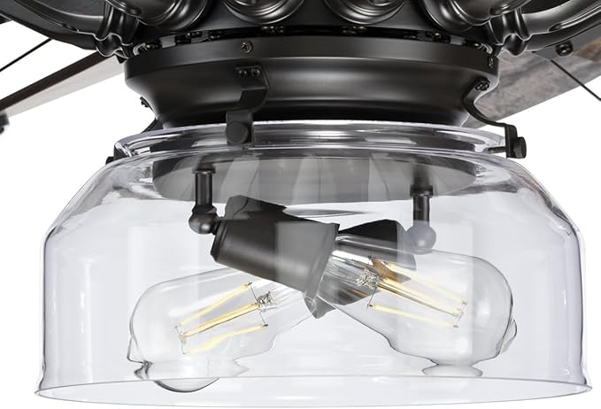 Progress Lighting Springer Collection Clear Glass Light Kit Architectural Bronze, 7.50x11.87x11.87