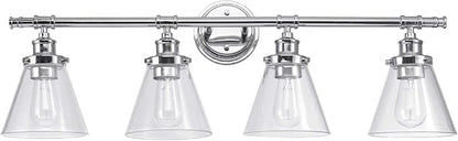 Globe Electric 51446 Parker, 4, Chrome Vanity Light, Bulb Not Included
