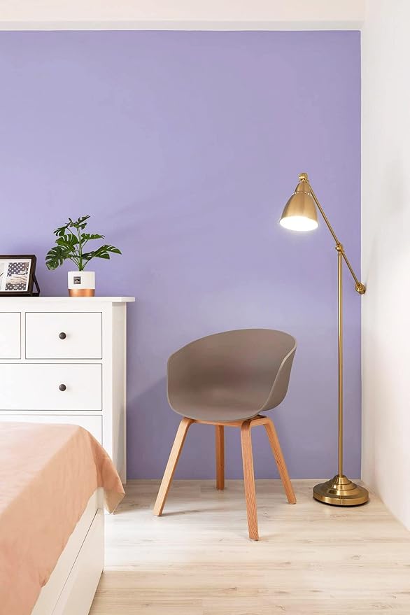 197"x17.7" Purple Peel and Stick Wallpaper Solid Color Wall Paper Contact Paper Self-Adhesive Removable Wallpaper for Wall Cabinet Covering Vinyl Rolls