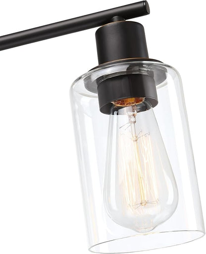 5-Light Oil Rubbed Bronze Bathroom Vanity Light Over Mirror, Oil Rubbed Bronze 5-Bulb Wall Sconce Above Kitchen Sink, Brown Wall Sconce for Bathroom Vanity
