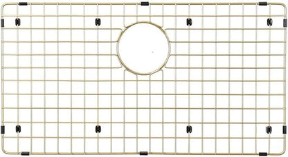 Starstar Sinks Protector Matte Gold 304 Stainless Steel Kitchen Sink Bottom Grid, Rack (29 x 15)