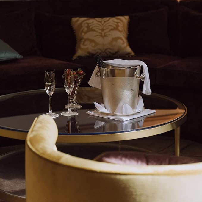 24" Inch Round Glass Table Top 3/8" Thick Pencil Polish Edge Tempered by Fab Glass and Mirror