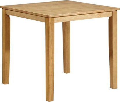 Kings Brand Furniture - Kurmer 3-Piece Solid Wood Kitchen Dining Set, Table & 2 Chairs, Natural Oak