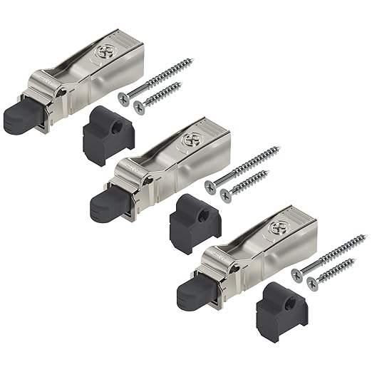 Blum BLUMOTION for Doors (3 Kits), Soft-Close Adapter for Compact Hinges, Includes Spacer and Screws for Face Frame Cabinets