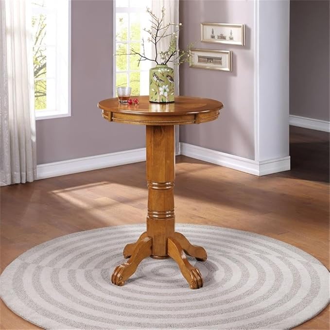 Florence 42" Height Pub Table - Brushed Oak