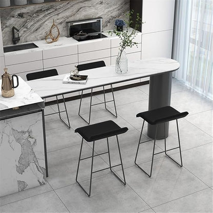 Pub Tables Light Luxury Rock Slab Bar Table Home Island Modern Pub Height Table for Kitchen & Dining, Living Room Counter Table(Large)