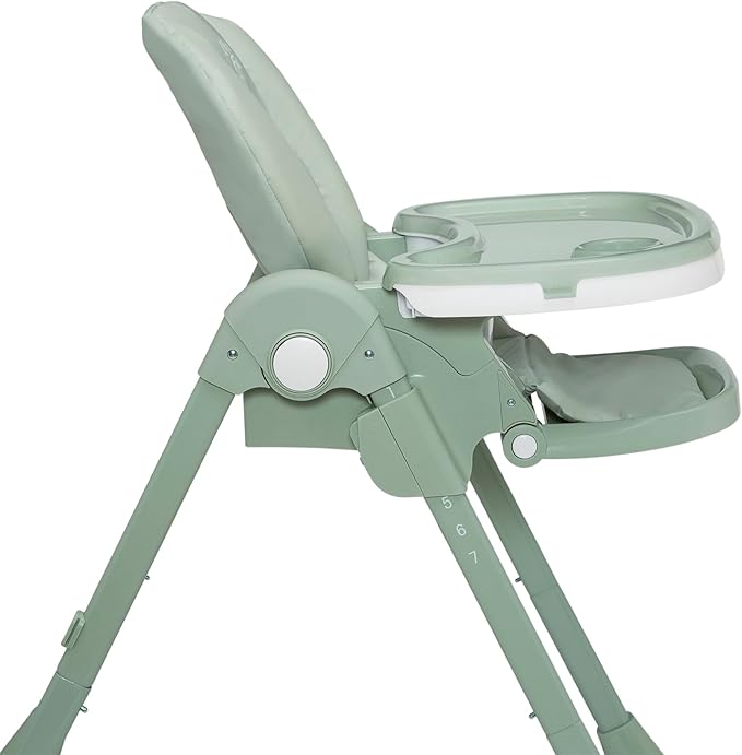 Little Folks by Delta Children 2-in-1 SlimFold High Chair for Babies and Toddlers, Sage Green
