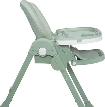 Little Folks by Delta Children 2-in-1 SlimFold High Chair for Babies and Toddlers, Sage Green