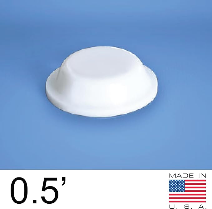 200 Pack White Cabinet Door Bumpers - 1/2” Diameter White Adhesive Pads for Drawers, Glass Tops, Cutting Boards, Picture Frames, Small Furniture