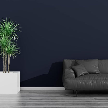 Decotalk 17.7x400 Inch Navy Wallpaper Peel and Stick Dark Blue Wallpaper Removable Dark Blue Contact Paper for Cabinets, Solid Blue Wallpaper for Bedroom Solid Blue Wall Paper Self Adhesive