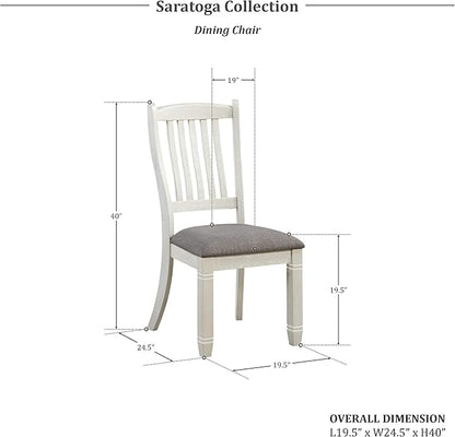 Lexicon Saratoga Dining Chair (Set of 2), Antique White
