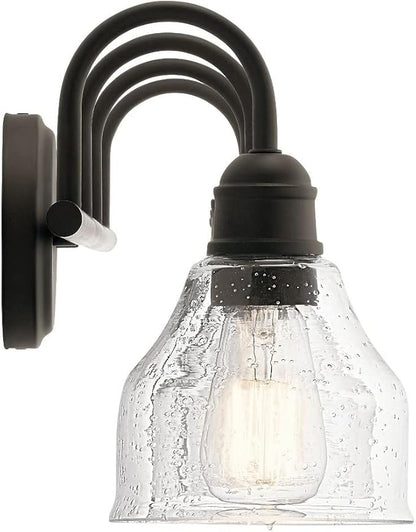 Kichler Avery 33.25" 4 Light Vanity Light with Clear Seeded Glass Olde Bronze®