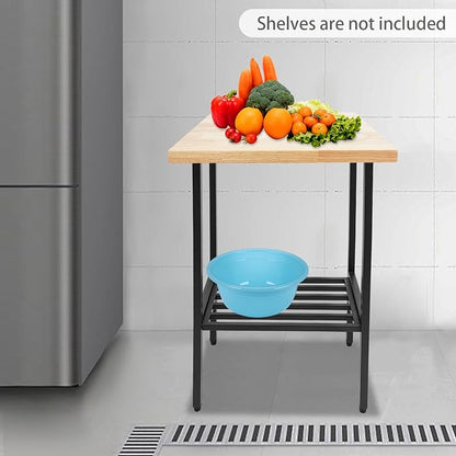 Solid Rubber Wood Table Top,24x18x1.5 in Standard Rectangular Countertop,Large Butcher Block Countertop for DIY Desktop,Washer Counter,Kitchen Island,Bakery Worktable
