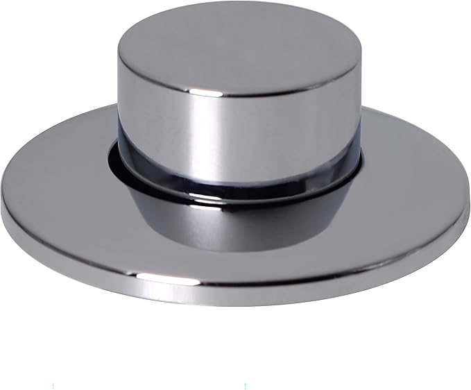 Westbrass ASB-RB3-26 Sink Top Waste Disposal Replacement Air Switch Trim Only, Raised Button, Polished Chrome