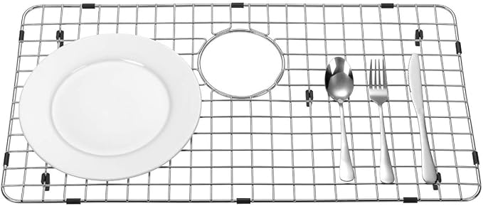 Starstar Sinks Protector Stainless Steel Kitchen Sink Bottom Grid, Rack (29.5 L x 14.5 W)