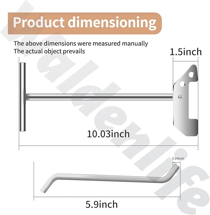 Garbage Disposer Unjamming Wrench & Garbage Disposal Wrench Tool, for InSinkErator/Moen Garbage Disposal Used To Un-Jam/Food Garbage Disposal And Dislodge Jams or Clutter From Above The Sink, Silver