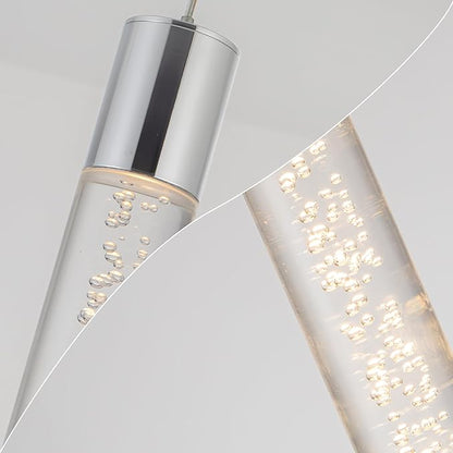 Modern LED Pendant Lights Kitchen Island Lighting,Dimmable 5CCT/2700K/3000K/3500K/4000K/5000K,Hanging Island Lights Kitchen Ceiling Lighting Fixtures,for Kitchen Dining Room (3 Pack)