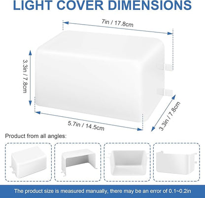 SR401650 Range Hood Light Lens Cover Replacement for Broan Nutone Model NS6530, NS6530WW, QL1, QL100 and QL130WW, Kitchen Range Hood Parts and Accessories, Pack of 2
